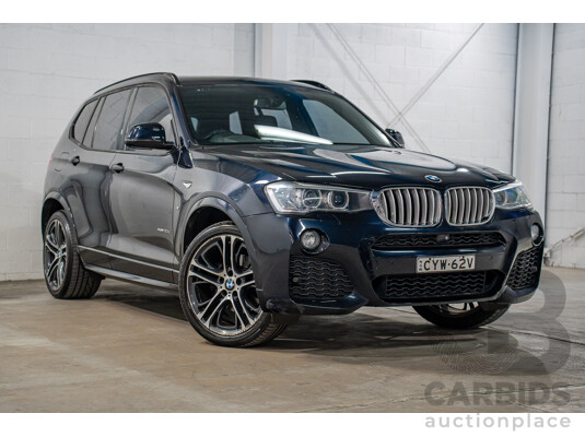 9/2015 BMW X3 xDrive30d M Sport F25 MY15 4d Wagon Carbon Black Metallic Turbo Diesel 3.0L