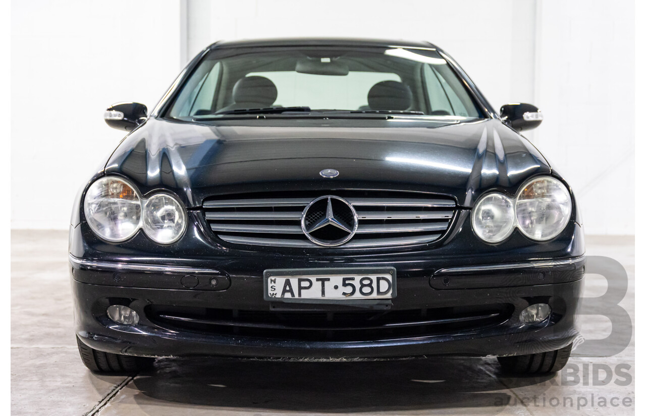 11/2003 Mercedes-Benz CLK 320 Elegance C209 2d Coupe Obsidian Black Metallic V6 3.2L
