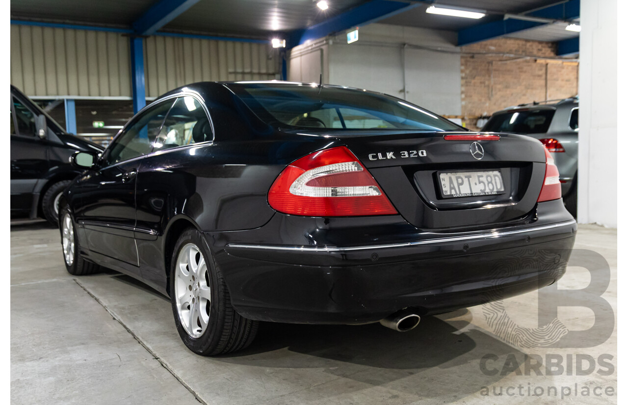 11/2003 Mercedes-Benz CLK 320 Elegance C209 2d Coupe Obsidian Black Metallic V6 3.2L