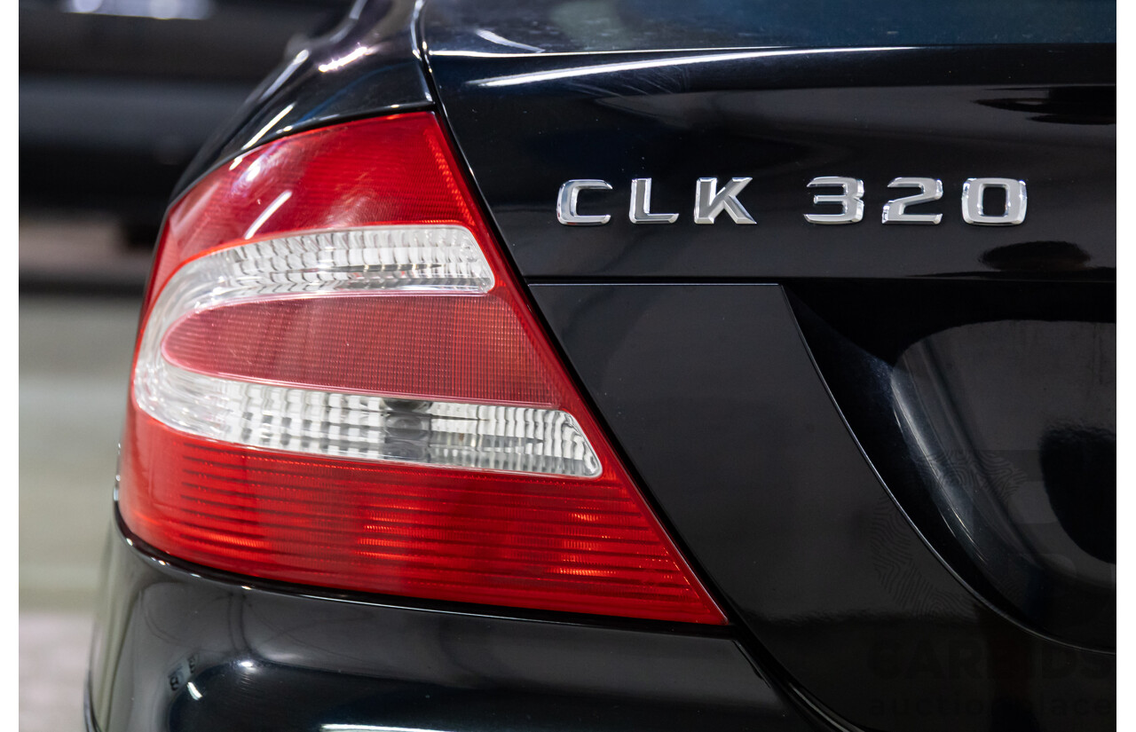 11/2003 Mercedes-Benz CLK 320 Elegance C209 2d Coupe Obsidian Black Metallic V6 3.2L