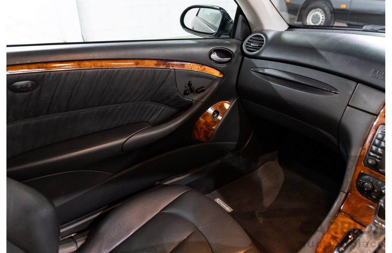 11/2003 Mercedes-Benz CLK 320 Elegance C209 2d Coupe Obsidian Black Metallic V6 3.2L