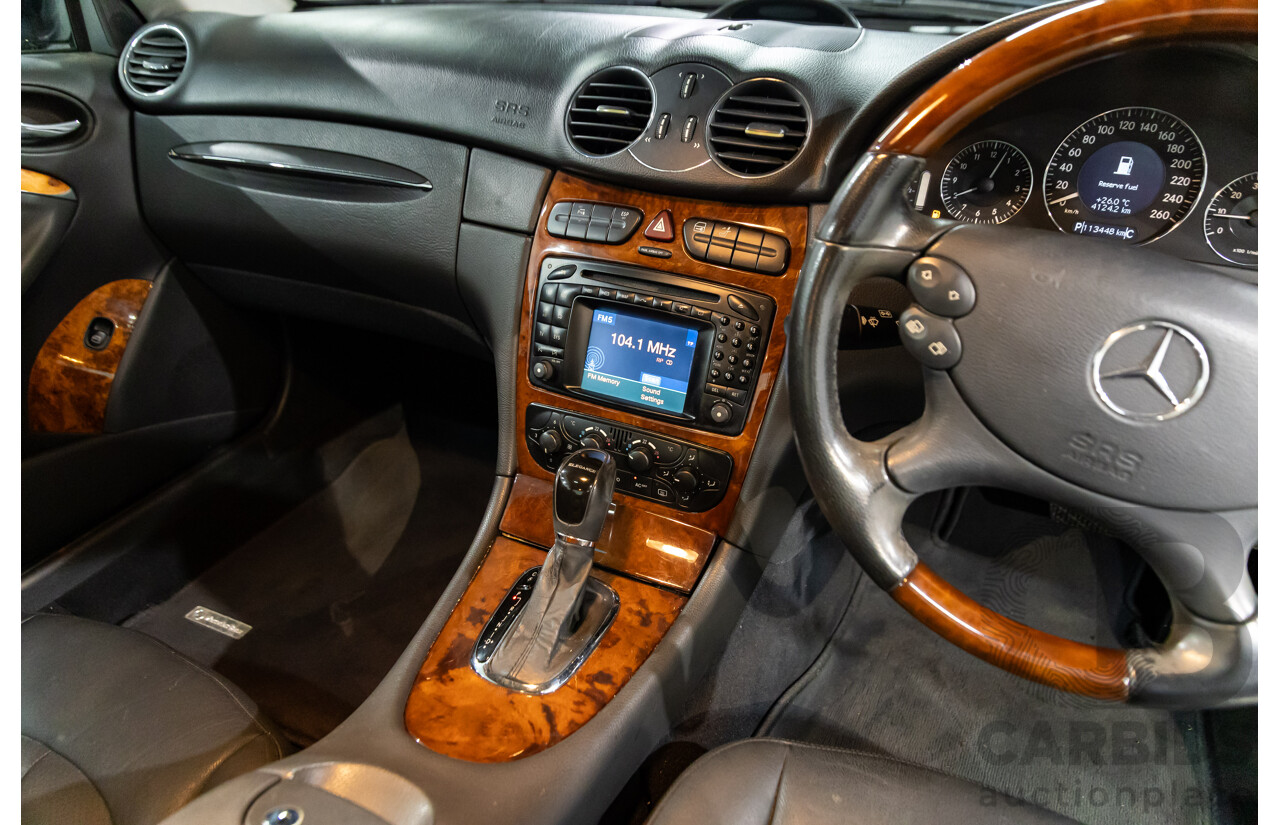 11/2003 Mercedes-Benz CLK 320 Elegance C209 2d Coupe Obsidian Black Metallic V6 3.2L