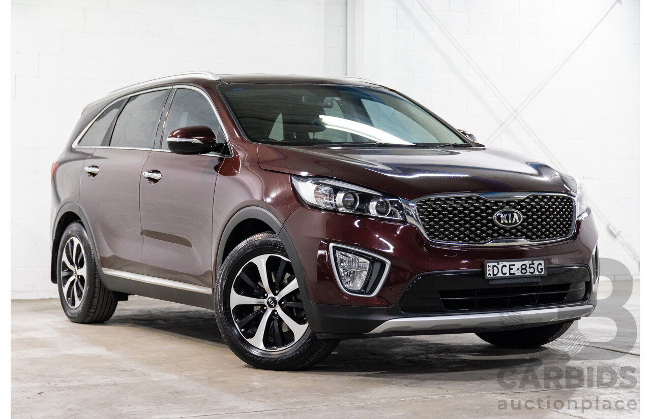 8/2015 Kia Sorento SLi (4x2) UM 4D Wagon Sunset Red Metallic V6 3.3L