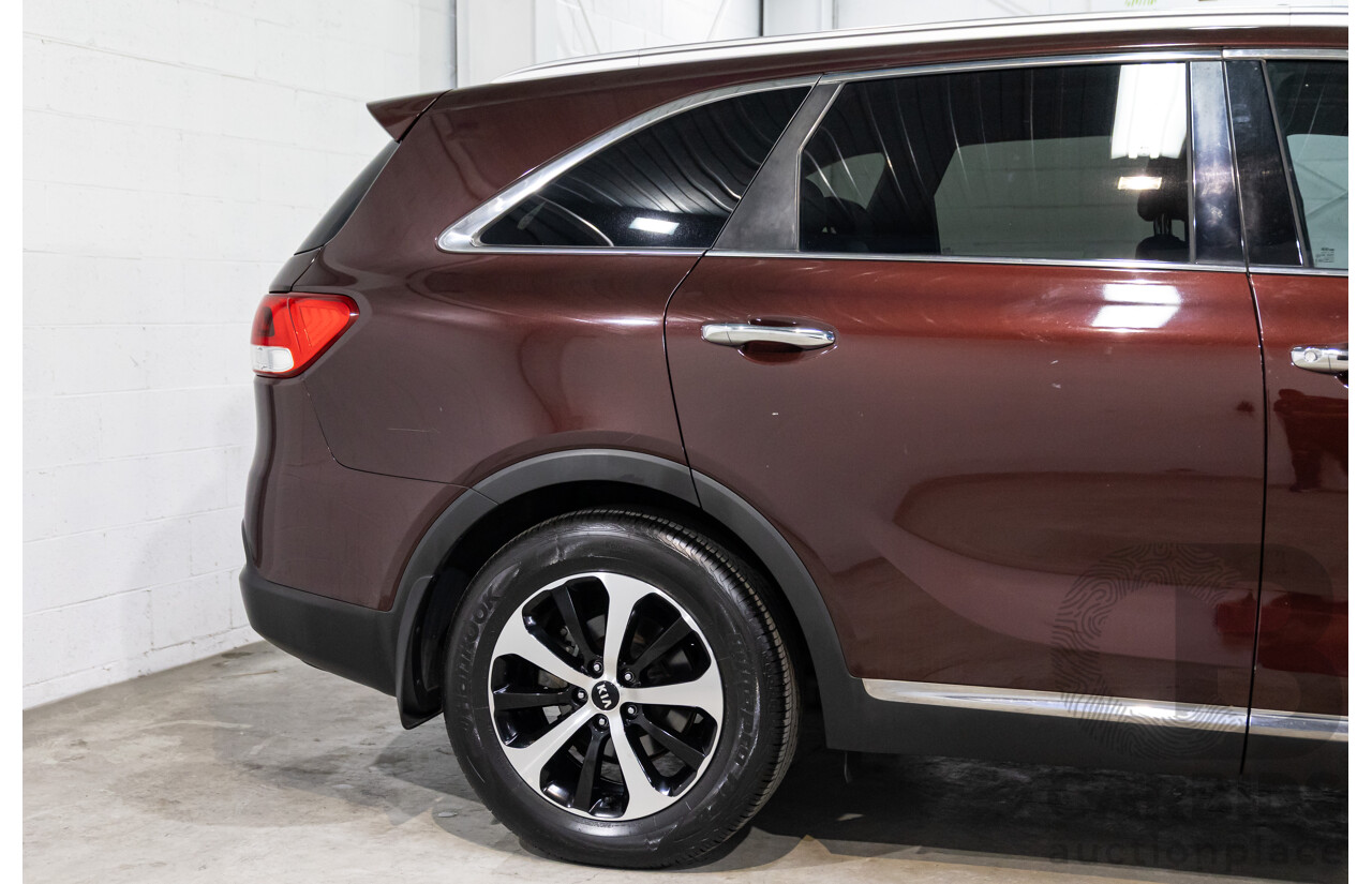 8/2015 Kia Sorento SLi (4x2) UM 4D Wagon Sunset Red Metallic V6 3.3L