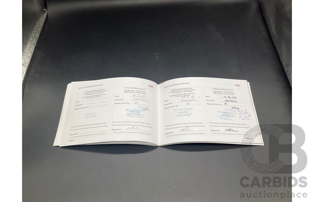 8/2015 Kia Sorento SLi (4x2) UM 4D Wagon Sunset Red Metallic V6 3.3L