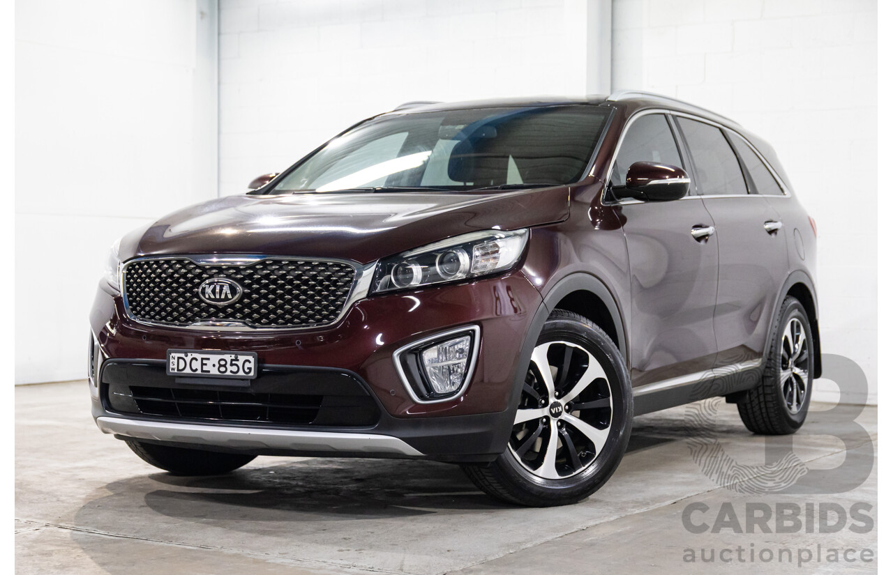 8/2015 Kia Sorento SLi (4x2) UM 4D Wagon Sunset Red Metallic V6 3.3L