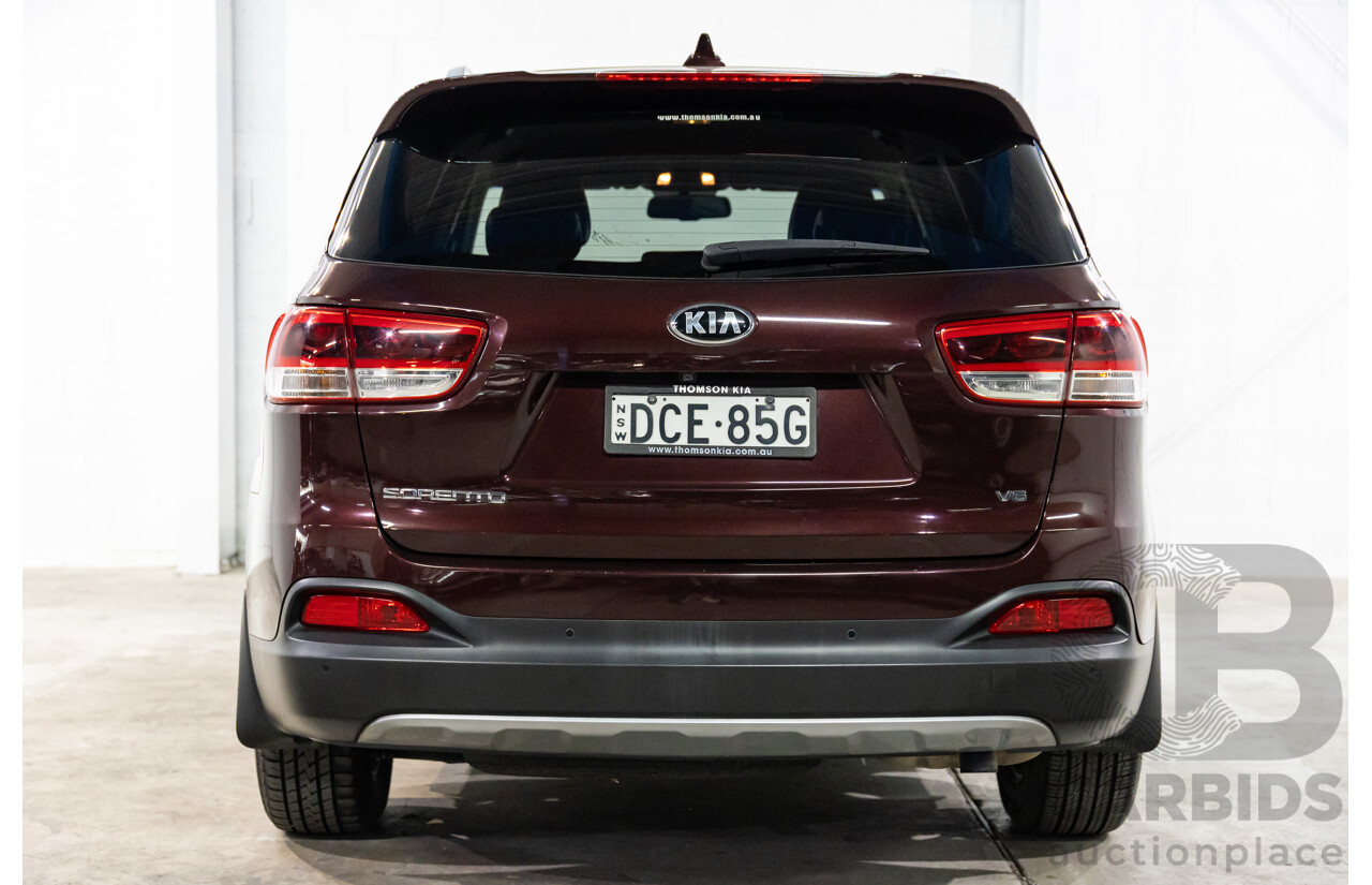8/2015 Kia Sorento SLi (4x2) UM 4D Wagon Sunset Red Metallic V6 3.3L