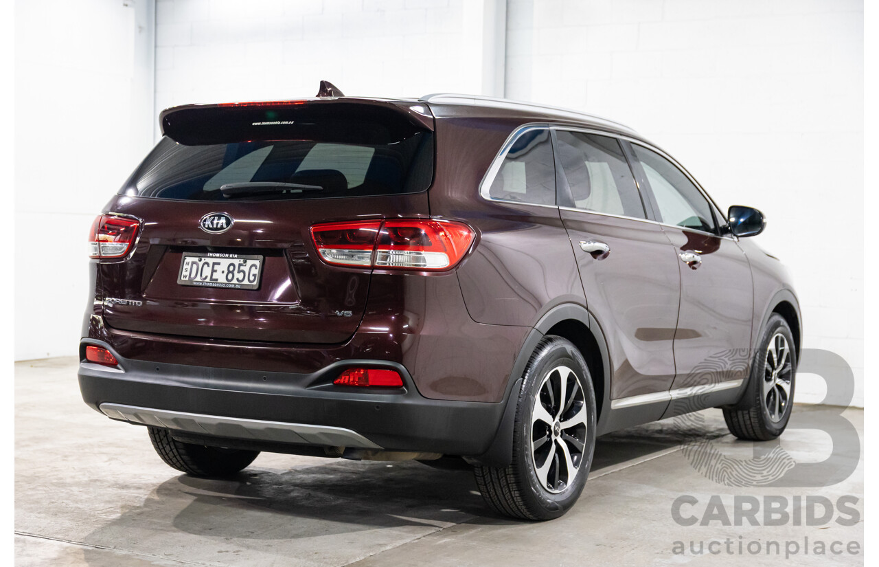 8/2015 Kia Sorento SLi (4x2) UM 4D Wagon Sunset Red Metallic V6 3.3L