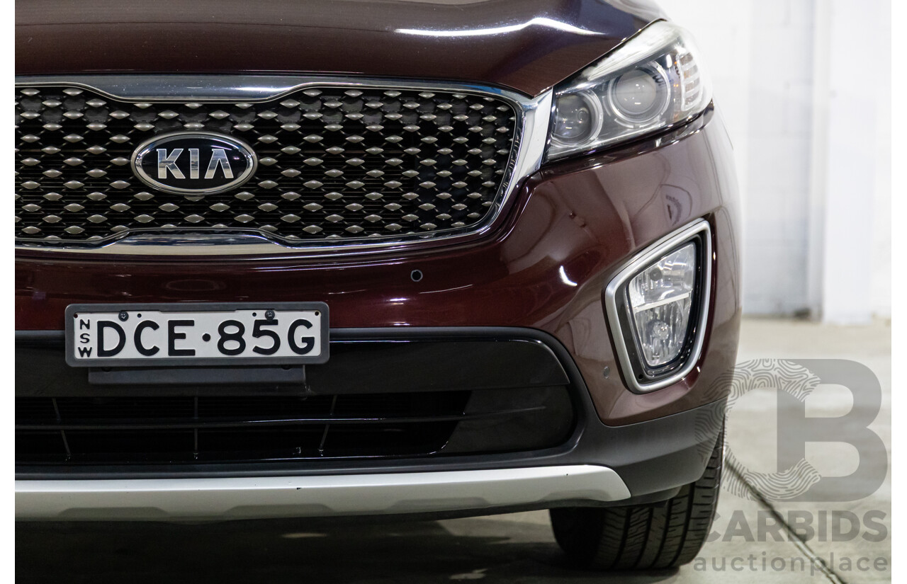 8/2015 Kia Sorento SLi (4x2) UM 4D Wagon Sunset Red Metallic V6 3.3L