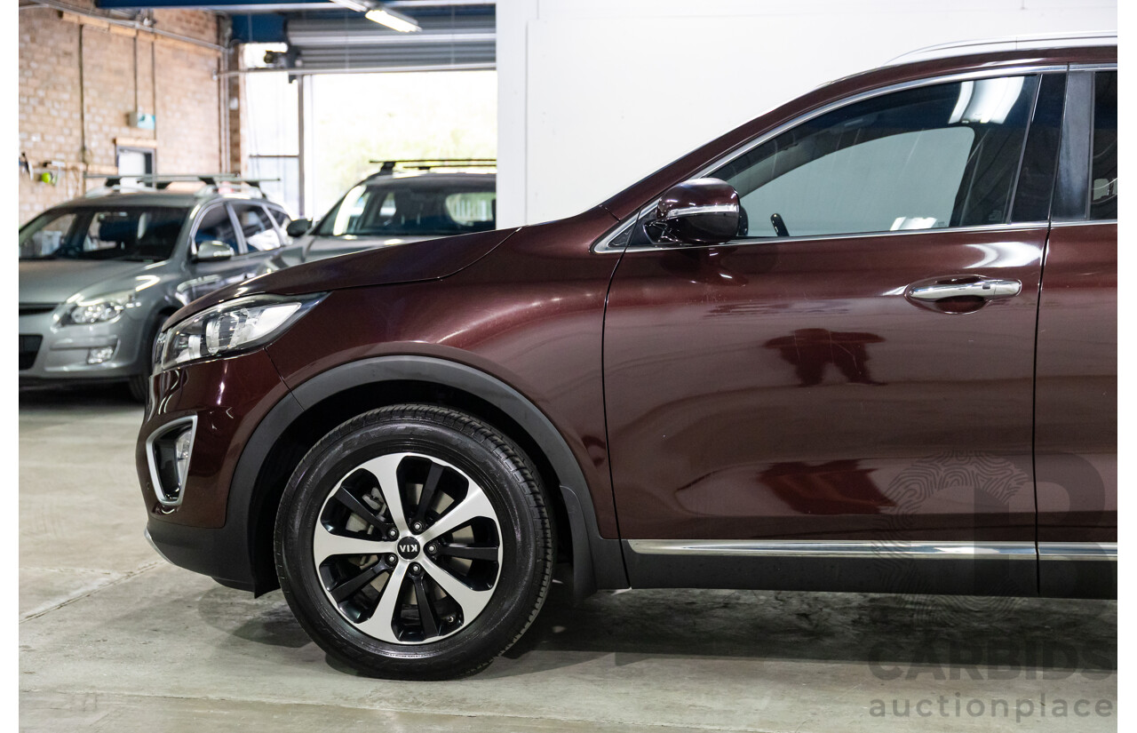 8/2015 Kia Sorento SLi (4x2) UM 4D Wagon Sunset Red Metallic V6 3.3L