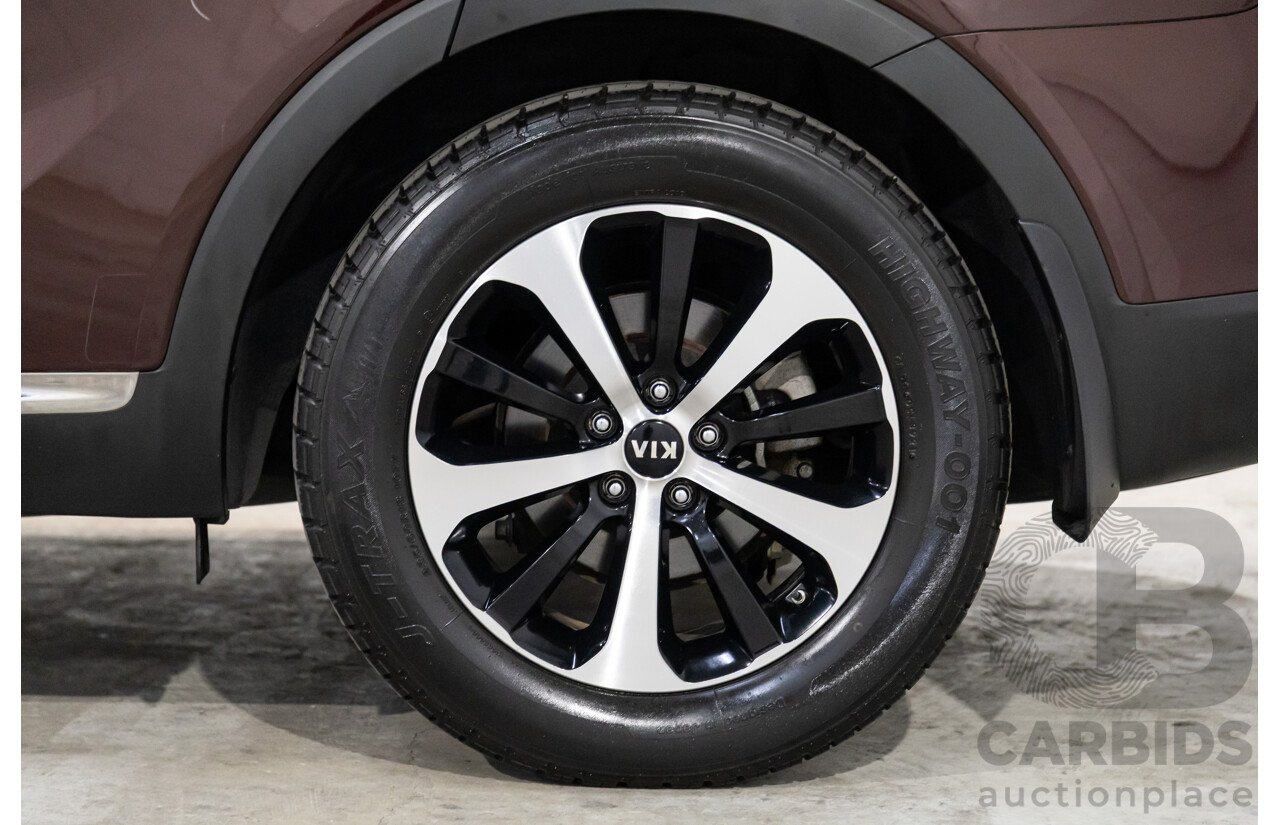 8/2015 Kia Sorento SLi (4x2) UM 4D Wagon Sunset Red Metallic V6 3.3L