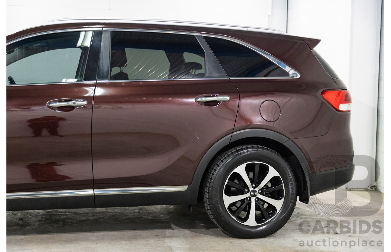 8/2015 Kia Sorento SLi (4x2) UM 4D Wagon Sunset Red Metallic V6 3.3L