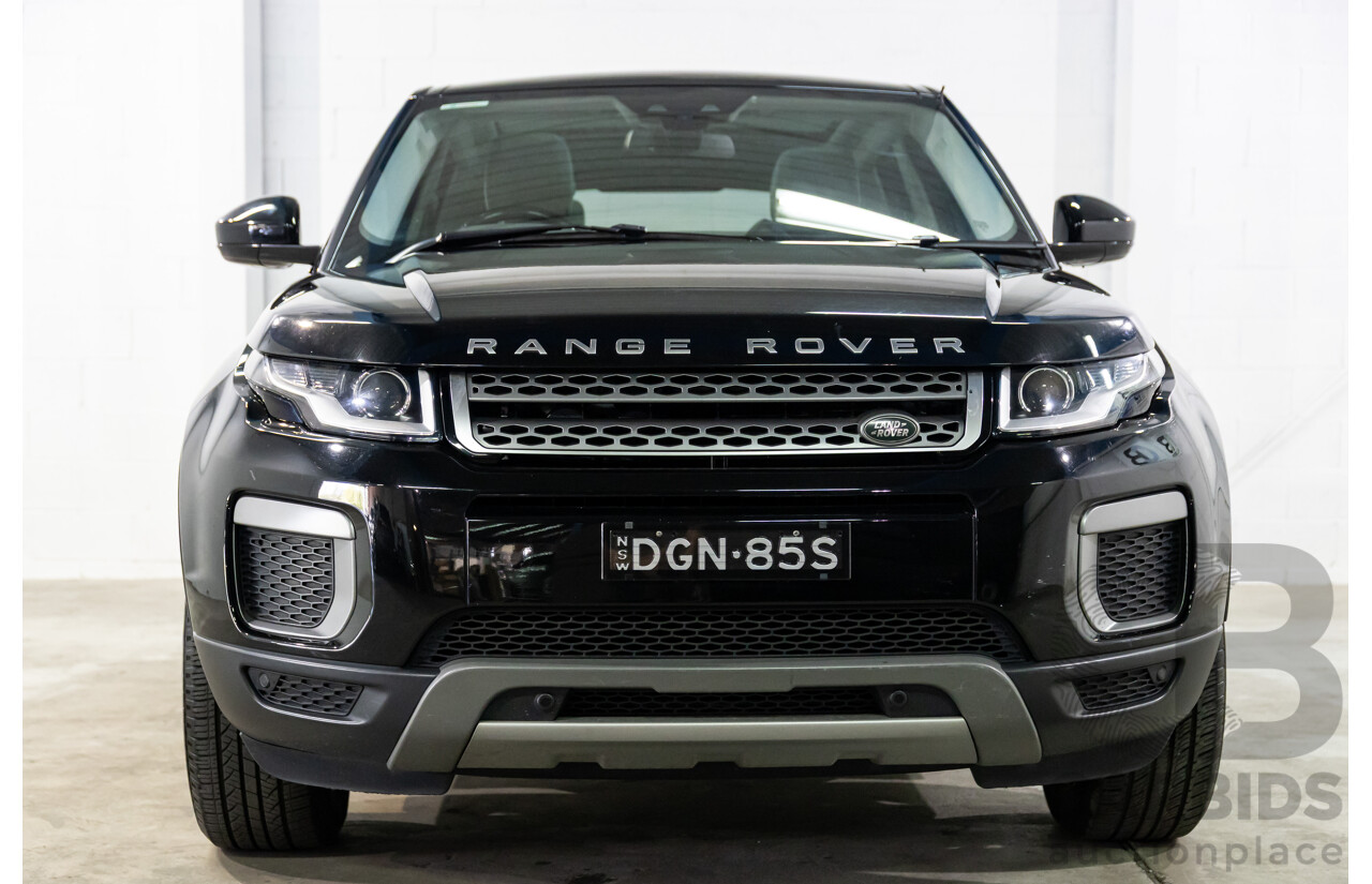 01/2016 Range Rover Evoque Td4 150 SE (AWD) LV MY16 5d Wagon Santorini Black Metallic Turbo Diesel 2.0L