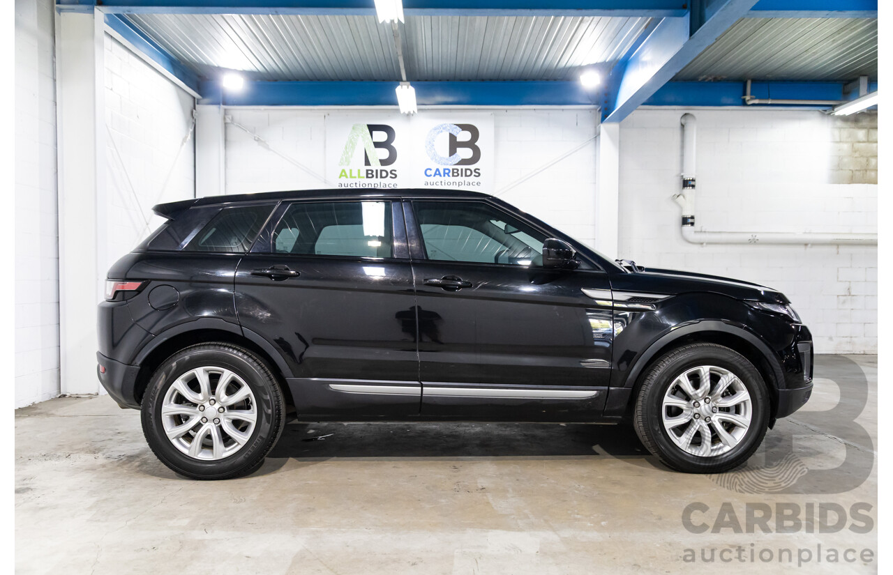 01/2016 Range Rover Evoque Td4 150 SE (AWD) LV MY16 5d Wagon Santorini Black Metallic Turbo Diesel 2.0L