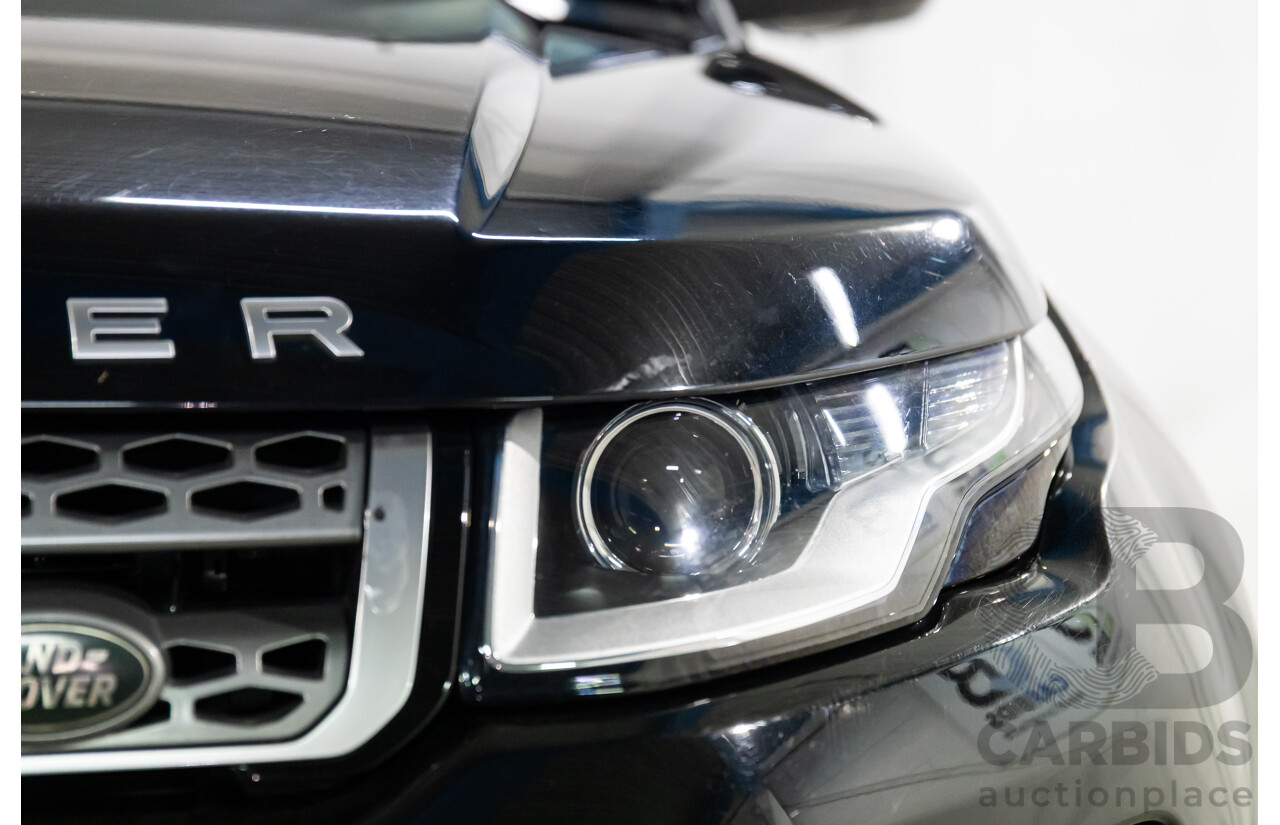 01/2016 Range Rover Evoque Td4 150 SE (AWD) LV MY16 5d Wagon Santorini Black Metallic Turbo Diesel 2.0L