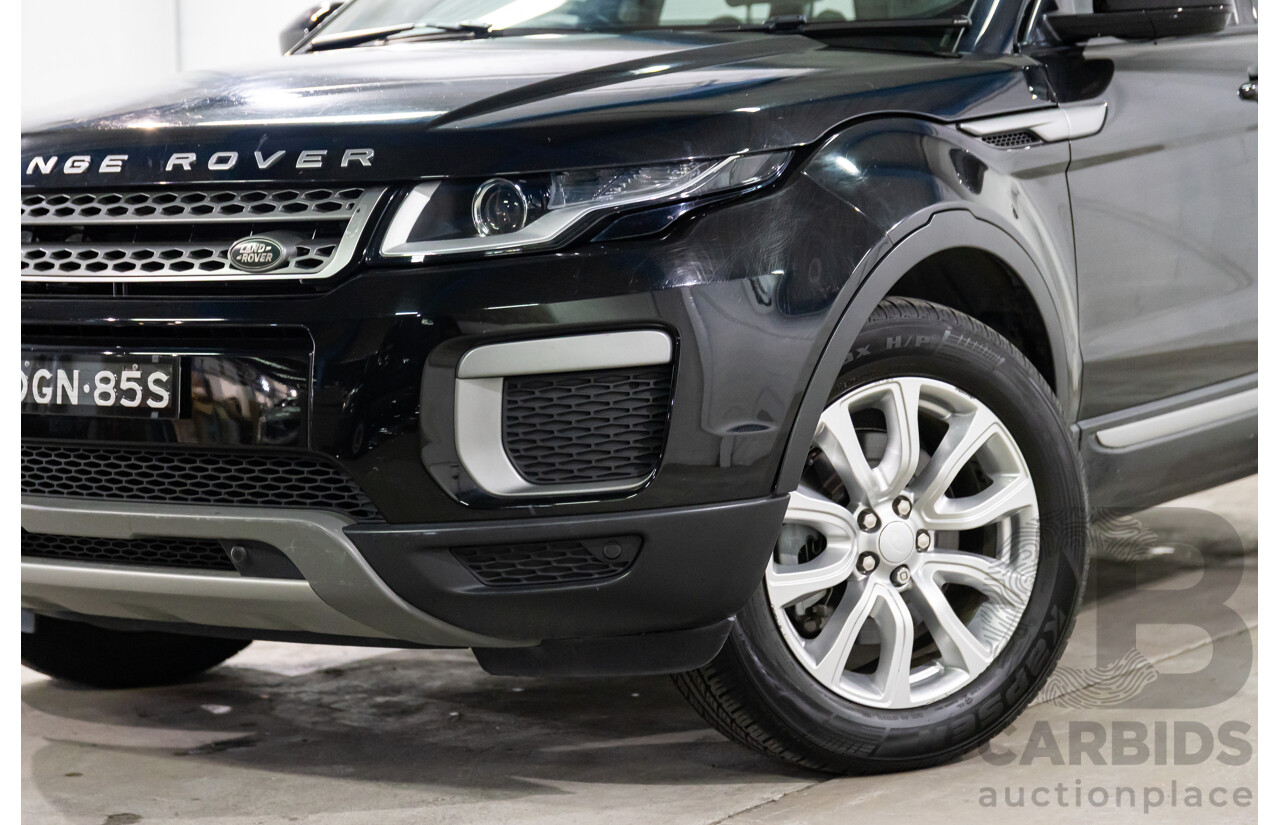 01/2016 Range Rover Evoque Td4 150 SE (AWD) LV MY16 5d Wagon Santorini Black Metallic Turbo Diesel 2.0L