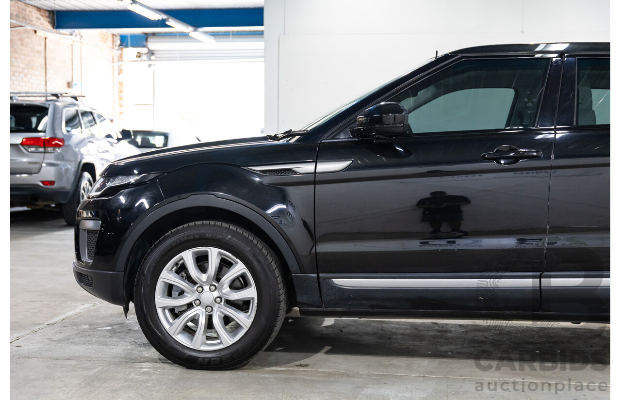 01/2016 Range Rover Evoque Td4 150 SE (AWD) LV MY16 5d Wagon Santorini Black Metallic Turbo Diesel 2.0L