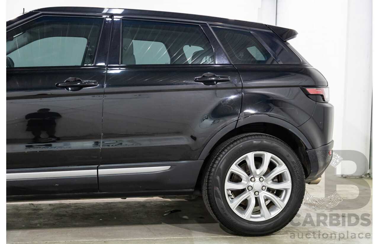 01/2016 Range Rover Evoque Td4 150 SE (AWD) LV MY16 5d Wagon Santorini Black Metallic Turbo Diesel 2.0L