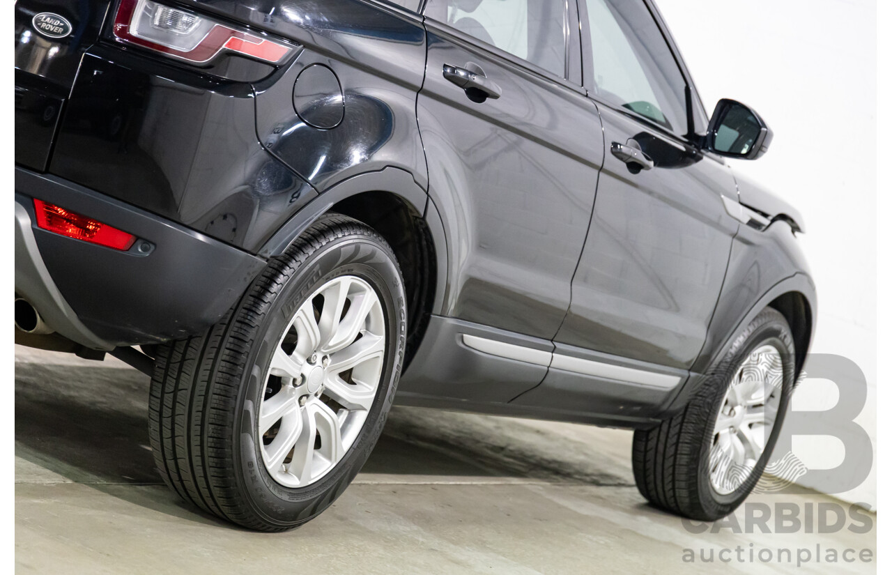 01/2016 Range Rover Evoque Td4 150 SE (AWD) LV MY16 5d Wagon Santorini Black Metallic Turbo Diesel 2.0L