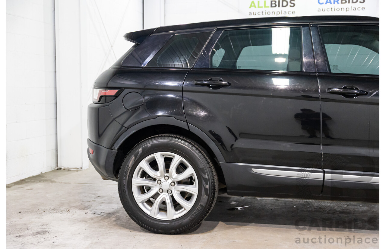 01/2016 Range Rover Evoque Td4 150 SE (AWD) LV MY16 5d Wagon Santorini Black Metallic Turbo Diesel 2.0L