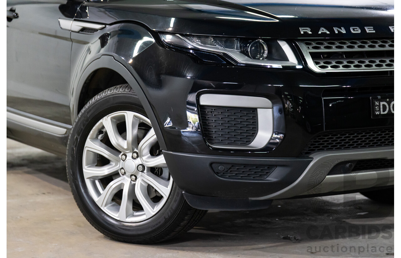 01/2016 Range Rover Evoque Td4 150 SE (AWD) LV MY16 5d Wagon Santorini Black Metallic Turbo Diesel 2.0L