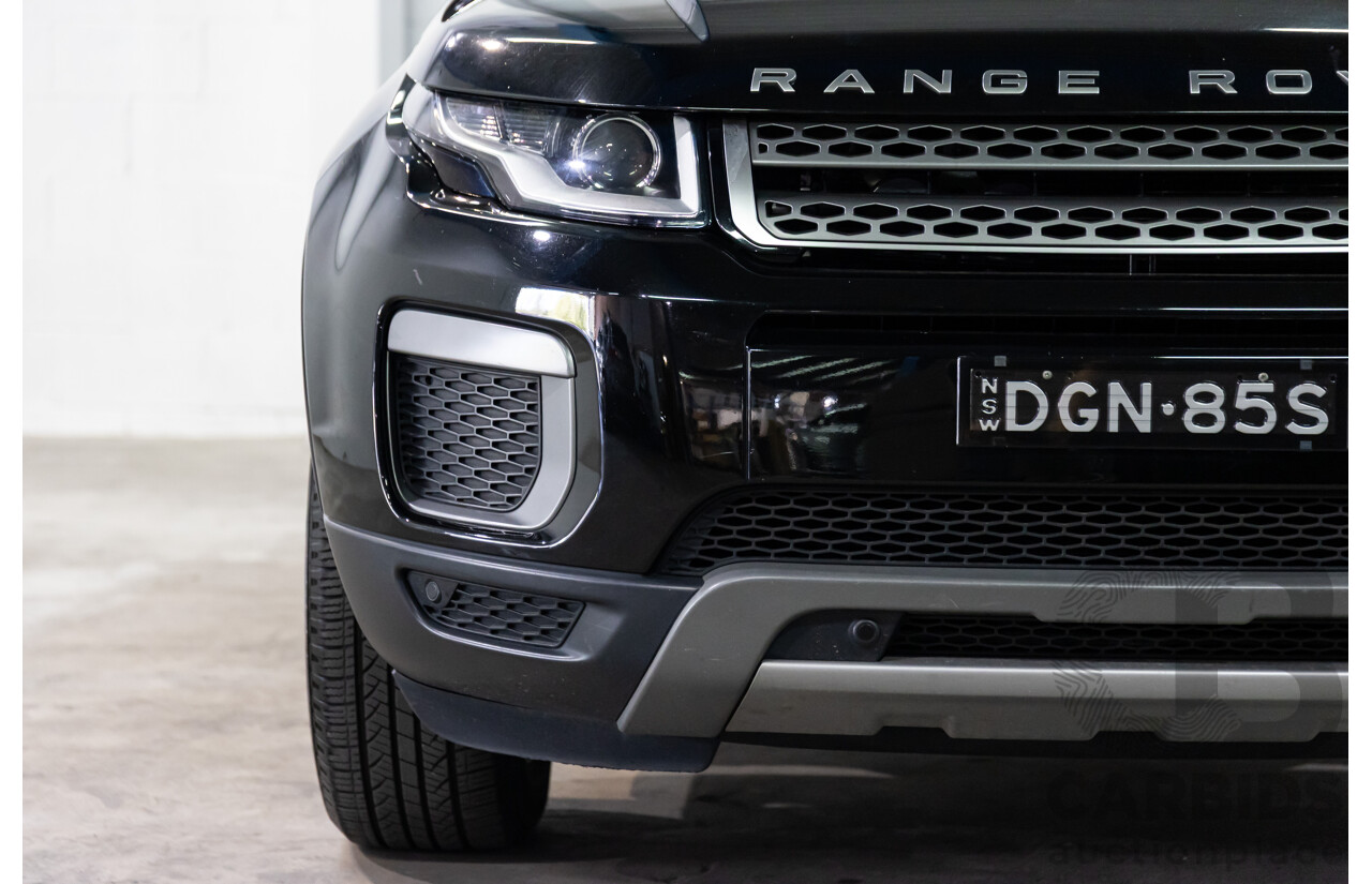 01/2016 Range Rover Evoque Td4 150 SE (AWD) LV MY16 5d Wagon Santorini Black Metallic Turbo Diesel 2.0L