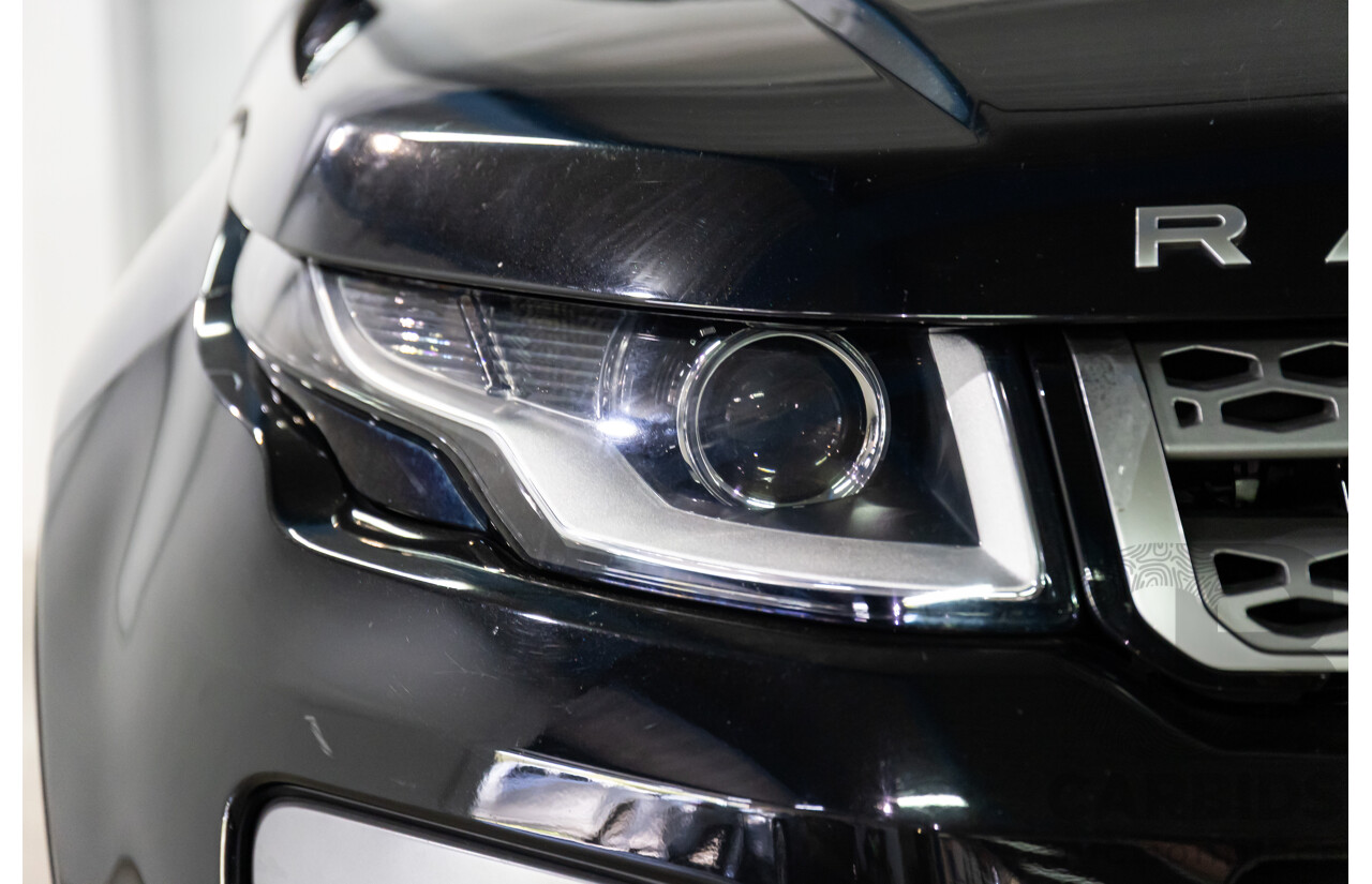 01/2016 Range Rover Evoque Td4 150 SE (AWD) LV MY16 5d Wagon Santorini Black Metallic Turbo Diesel 2.0L