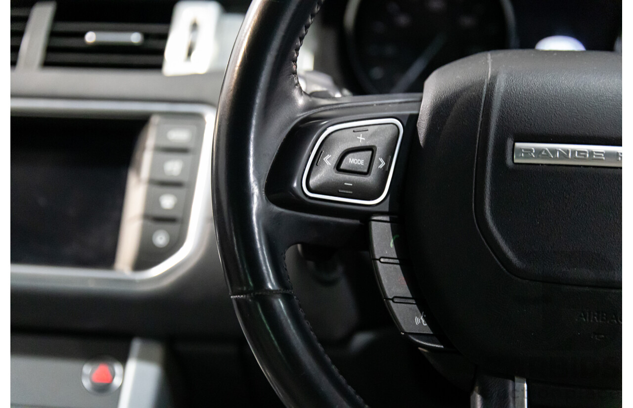 01/2016 Range Rover Evoque Td4 150 SE (AWD) LV MY16 5d Wagon Santorini Black Metallic Turbo Diesel 2.0L