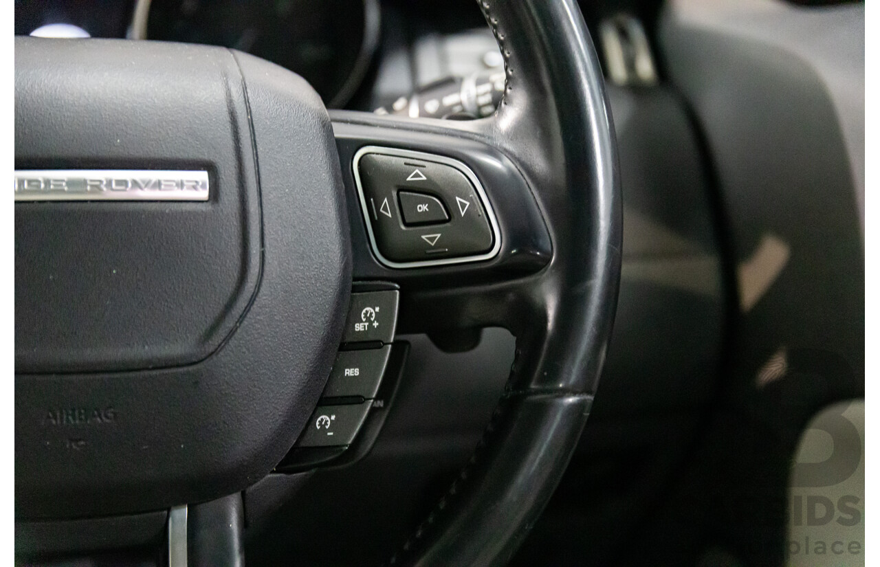 01/2016 Range Rover Evoque Td4 150 SE (AWD) LV MY16 5d Wagon Santorini Black Metallic Turbo Diesel 2.0L