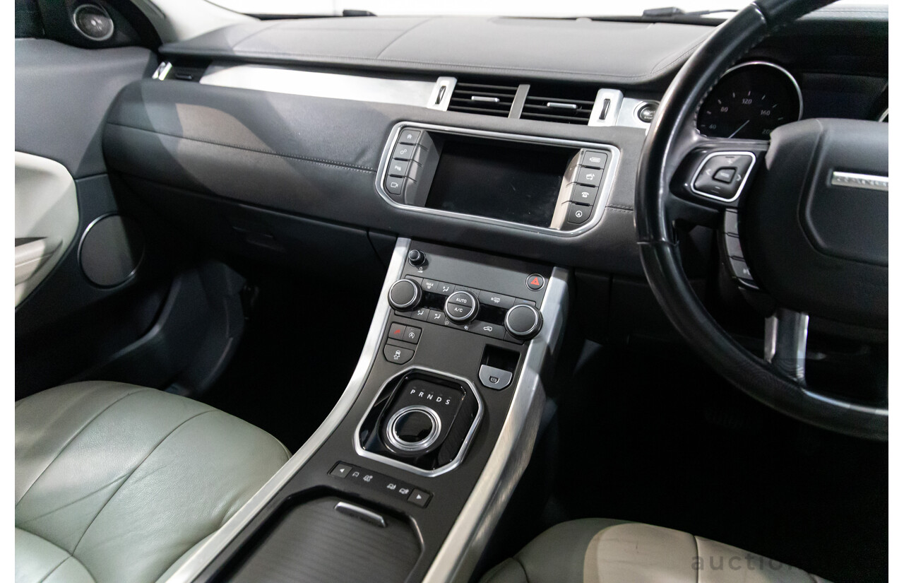 01/2016 Range Rover Evoque Td4 150 SE (AWD) LV MY16 5d Wagon Santorini Black Metallic Turbo Diesel 2.0L