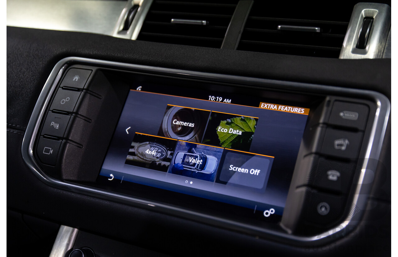 01/2016 Range Rover Evoque Td4 150 SE (AWD) LV MY16 5d Wagon Santorini Black Metallic Turbo Diesel 2.0L