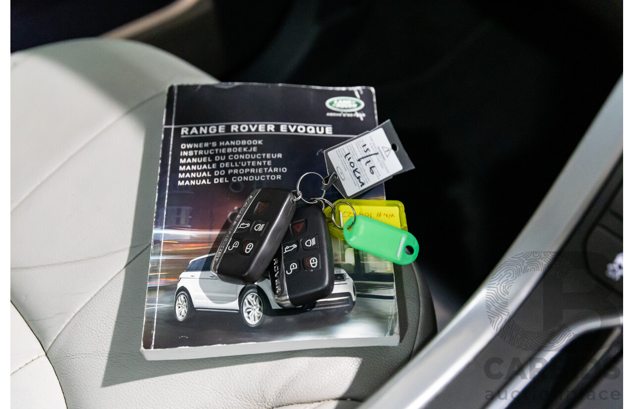 01/2016 Range Rover Evoque Td4 150 SE (AWD) LV MY16 5d Wagon Santorini Black Metallic Turbo Diesel 2.0L