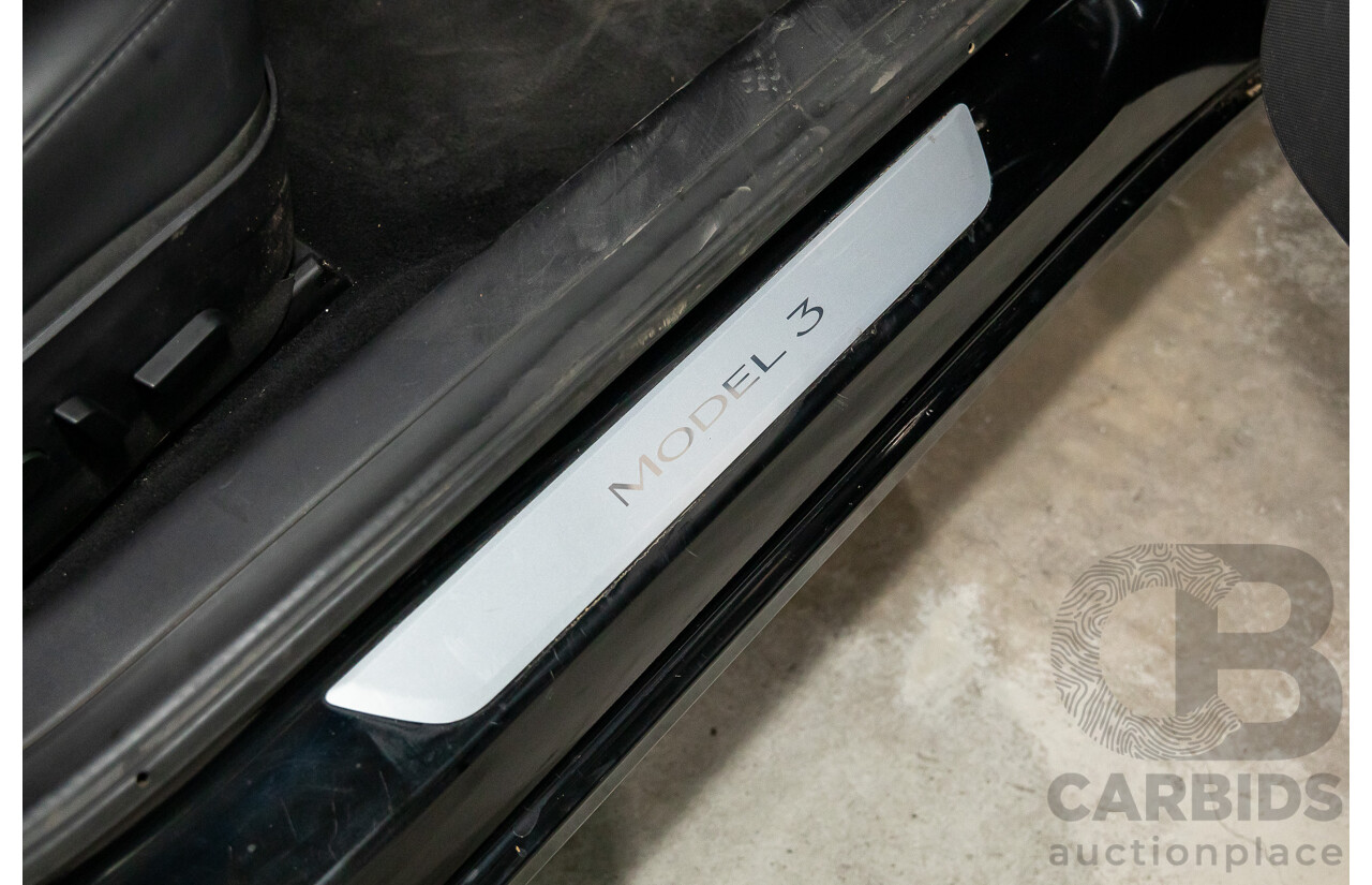 07/2019 Tesla Model 3 Standard Range (RWD) MY19 5d Sedan Black Dedicated Electric EV - 190kW
