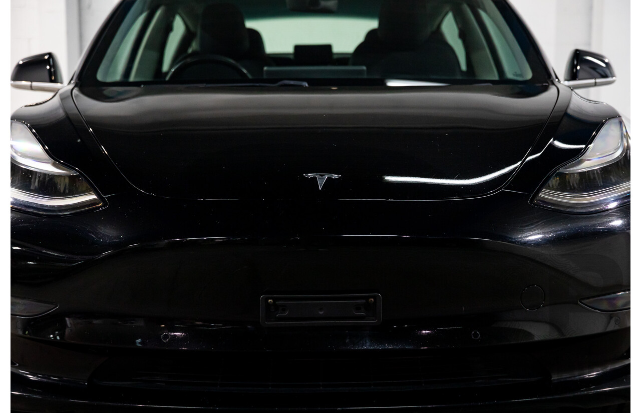 07/2019 Tesla Model 3 Standard Range (RWD) MY19 5d Sedan Black Dedicated Electric EV - 190kW