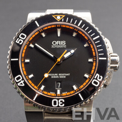 Oris Aquis 43mm Automatic Diver’s Watch, Model 7653