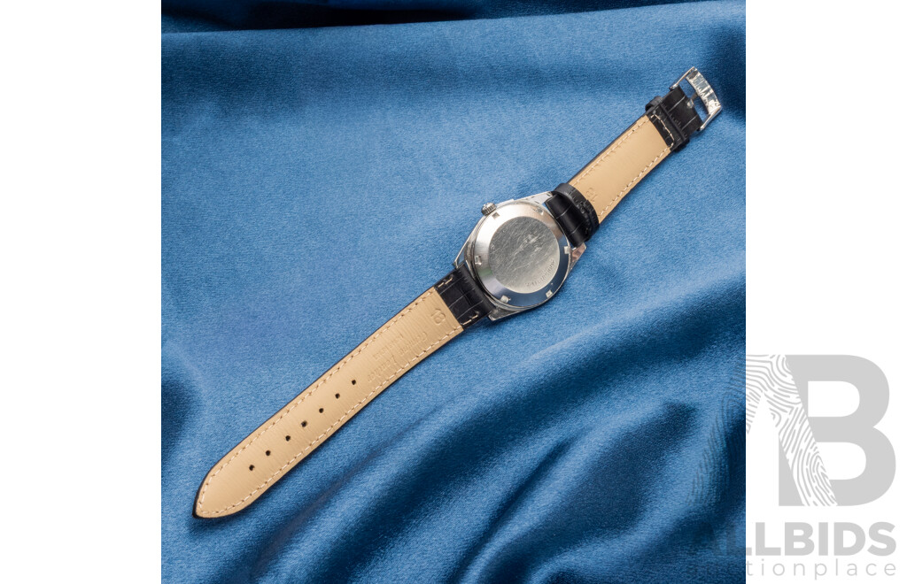 Vintage 1970 Omega Genève Cal. 565 Stainless Steel Wristwatch