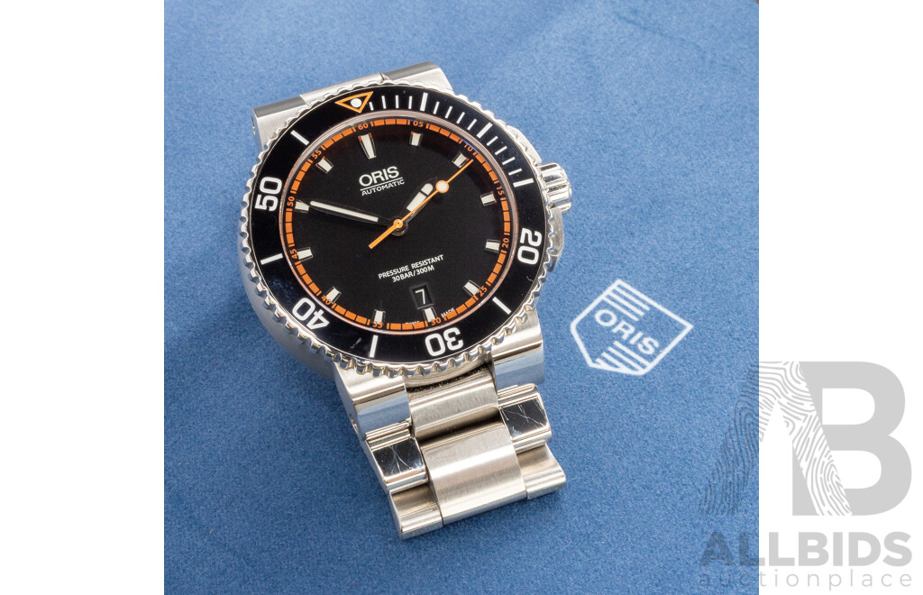 Oris Aquis 43mm Automatic Diver’s Watch, Model 7653