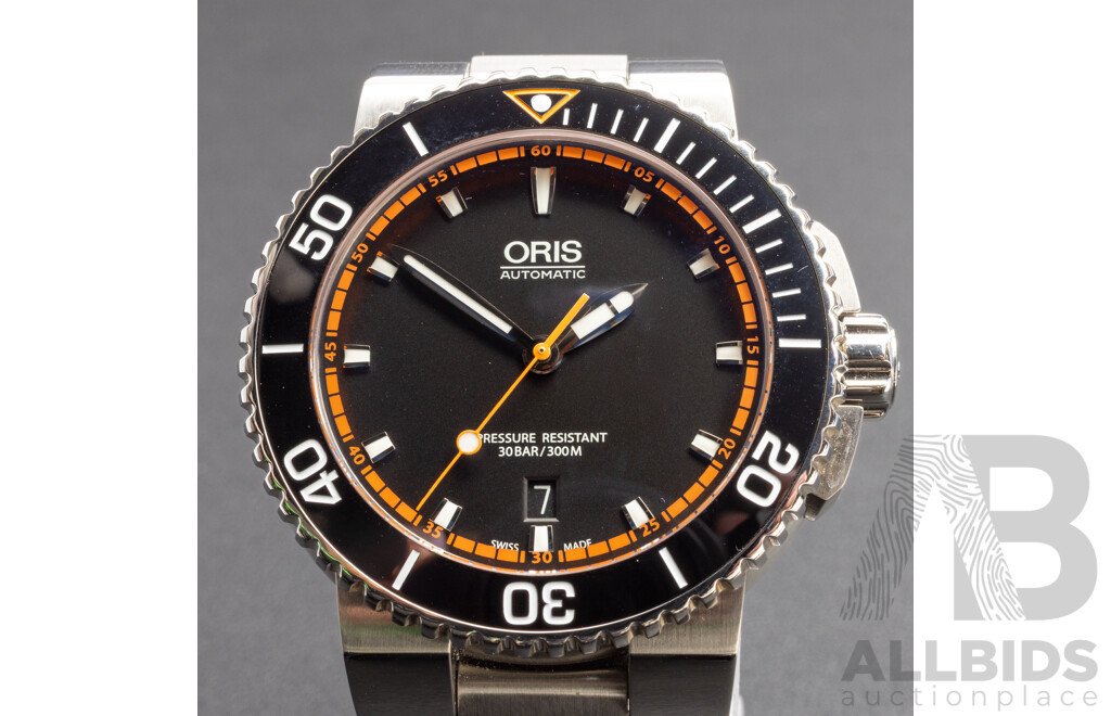Oris Aquis 43mm Automatic Diver’s Watch, Model 7653