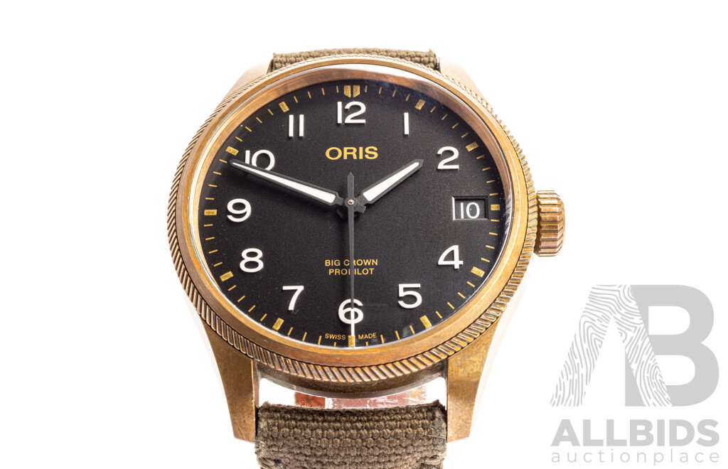 Oris Big Crown ProPilot Bronze 41mm Automatic Watch, Model 7761