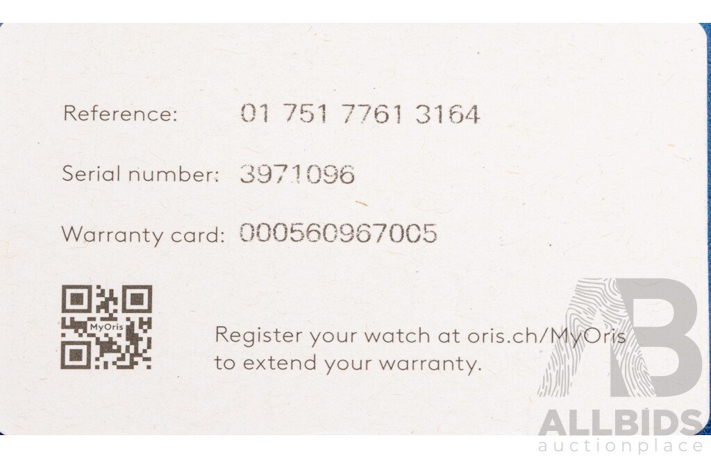 Oris Big Crown ProPilot Bronze 41mm Automatic Watch, Model 7761