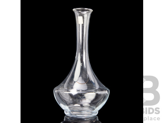 Vintage Clear Glass Wine Decanter by Holme Gaard