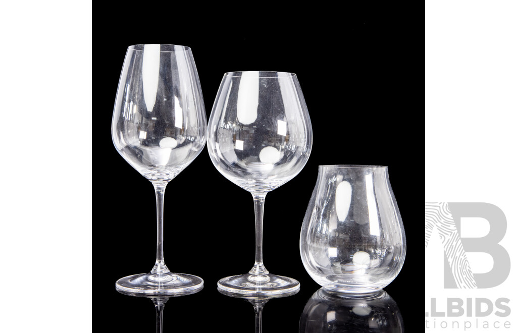 Collection of 19 Riedel Wine Glasses