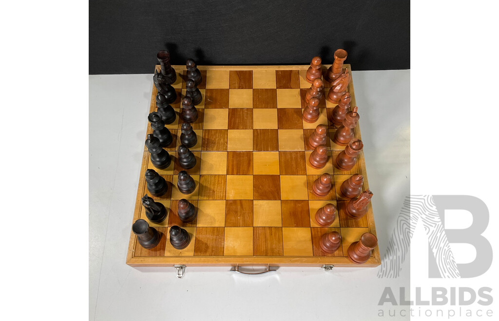 Large Wooden Chess Set