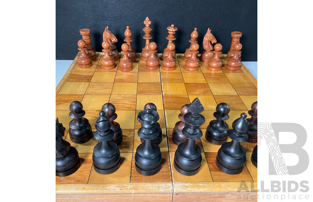 Large Wooden Chess Set