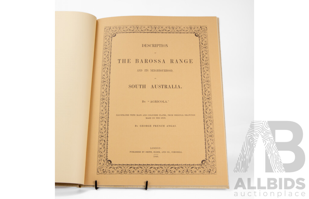 Two Vintage Books, Description of the Barossa Range in South Australia by 'Agicola' 1979 and Statues of the Order of the British Empire, 1948