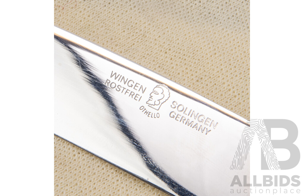 Carving Set by Wingen Solingen Rostfrei Germany