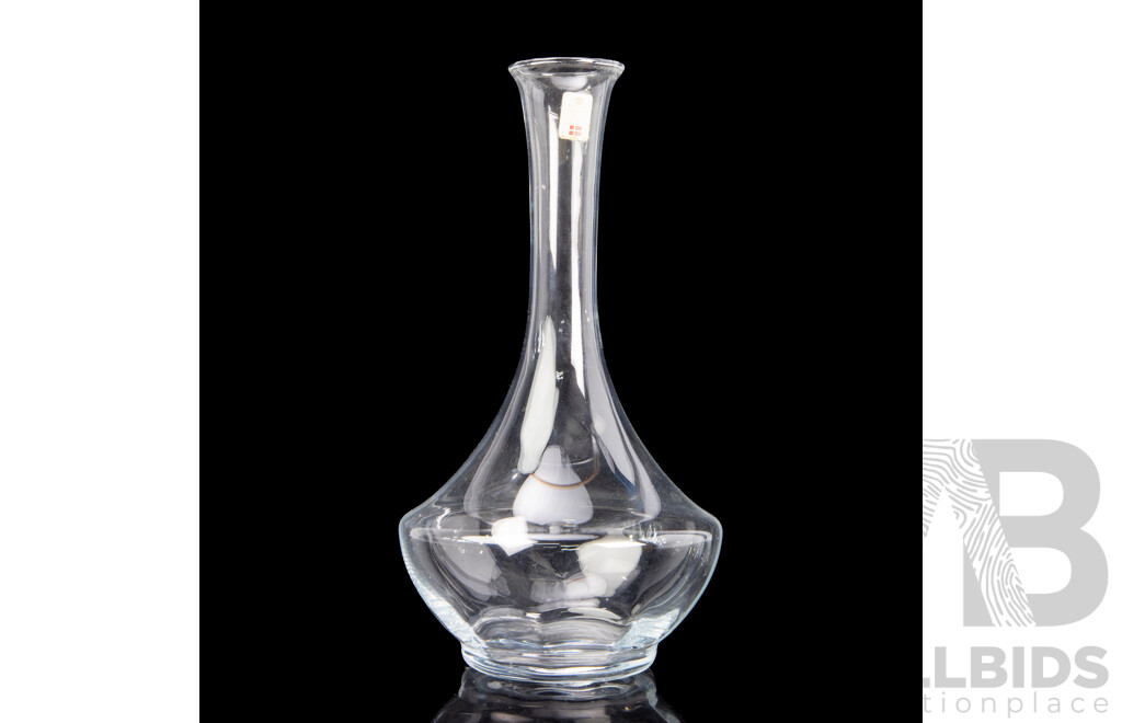 Vintage Clear Glass Wine Decanter by Holme Gaard