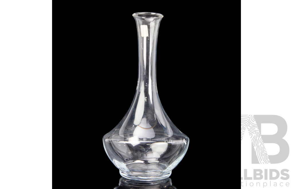 Vintage Clear Glass Wine Decanter by Holme Gaard
