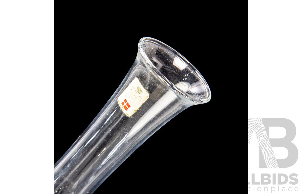 Vintage Clear Glass Wine Decanter by Holme Gaard