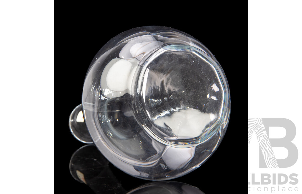 Vintage Clear Glass Wine Decanter by Holme Gaard